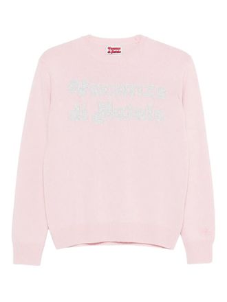 MC2 Saint Barth logo lettering jumper - Roze