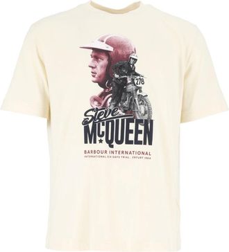 Barbour Rainey Grafisch T-shirt - Heren - T-shirts - Wit - XL - Tops