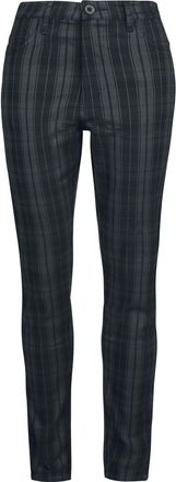 Hell Bunny Storm Skinny Trousers Grey