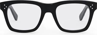 Celine Rechthoekige Zwarte Bril met Meekleurende Glazen - unisex - Brillen - Zwart - ONE Size - Accessoires