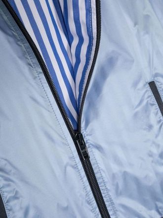 Fay Hooded Zip-Up Jacket - Blue