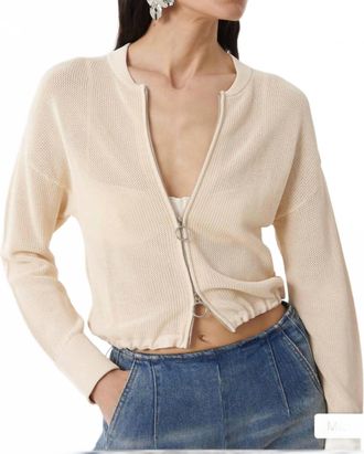 Beatrice Ester Cardigan In Bone
