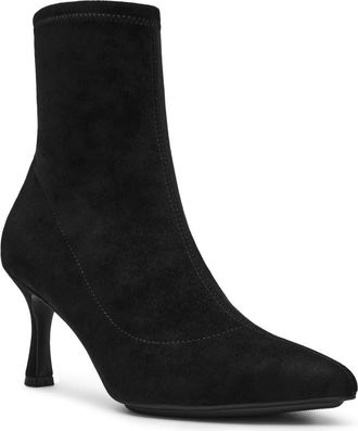 Anne Klein Reese Pointed Toe Boot in Black Suede at Nordstrom Rack, Size 9