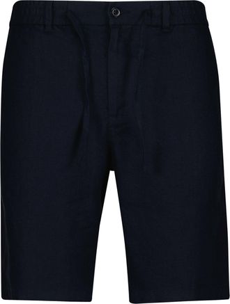GANT Mens Bermuda Shorts - Blue Linen - Size X-Large