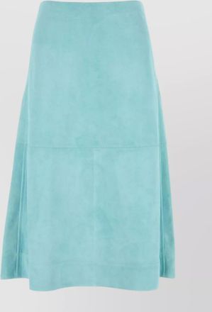 Bottega Veneta a-line suede skirt panel detailing