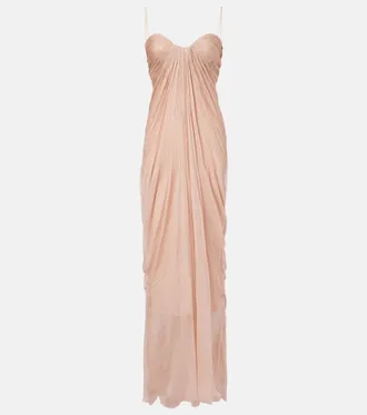 Maria Lucia Hohan Victoria gathered silk gown