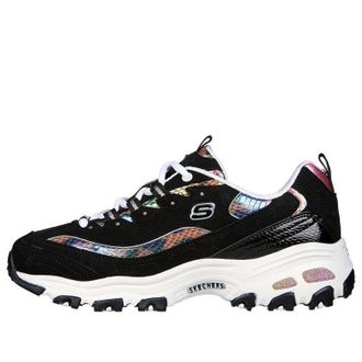 Skechers (WMNS) Skechers DLites Leather Black Multi 149264-BKMT
