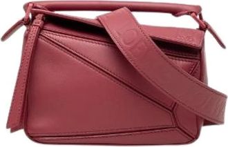 Loewe Pre-owned Puzzle Mini Leather 2way Bag - - Pre-owned - Donna - Rosa - ONE SIZE