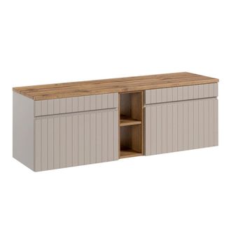 Petits Meubles Mueble bajo lavabo 140 cm 2 nichos tableros mdf y laminados cachemira