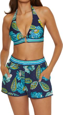 Trina Turk Pirouette Ring Halter Top In Multi