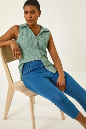 Roman Shape Enhance Stretch Crop Jeggings