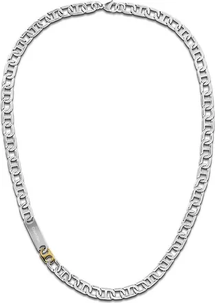 Calvin Klein Mens Two-Tone Chainlink Bracelet - Silver - OS