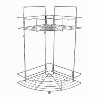 Trade Shop Trade Shop - Estante Angular 2-shelf Ducha De Almacenamiento De Metales De Almacenamiento De Metales Estanter&iacute;a 59259