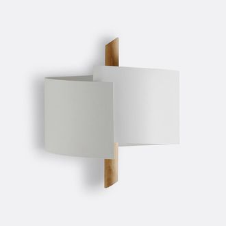 Sohome Wandlamp in staalmetaal en beukenhout, Stolico