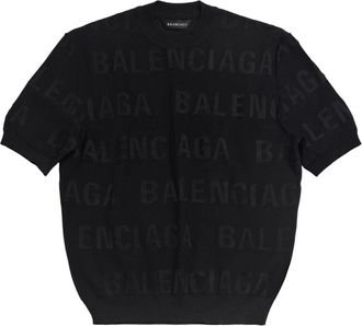 Balenciaga Allover Logo Top