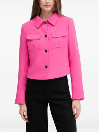 DKNY button flap-pocket jacket - Pink