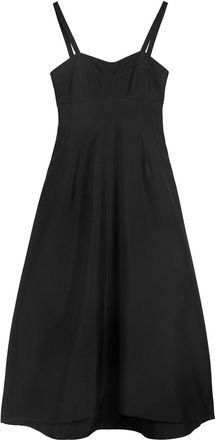 Jil Sander Abito midi in stile bustino - Nero