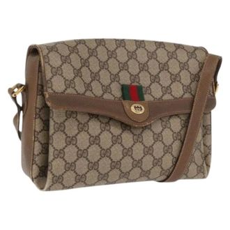Gucci Pre-owned Cross Body Bags, female, Beige, Size: ONE SIZE Pre-owned Plastic Cross Body Bag
