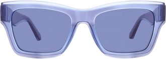 Calvin Klein Blue Square Unisex Sunglasses CKJ24609S 400 53