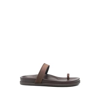 Ancient Greek Sandals Sliders, female, Brown, Size: 10 US Shoes Ancient Greek Sandals