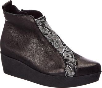 Arche Fujima Leather Wedge Bootie