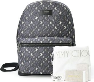 Jimmy Choo London Gray Green Backpack (Pre-Owned)