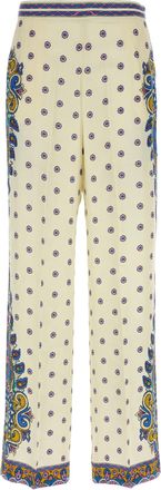 Etro White Viscose Casual Womens Pants