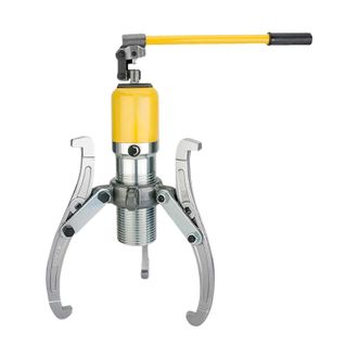 OEM Extractor Hidr&aacute;ulico, Capacidad De 20 Toneladas, Dise&ntilde;o De 3 Mordazas, Amarillo