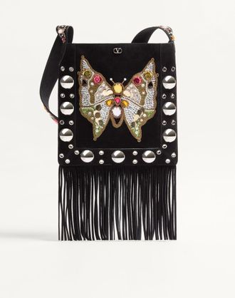 Valentino Garavani Borsa a spalla Valentino Garavani Nellc&ocirc;te ricamata con frange Donna MULTICOLOR UNI