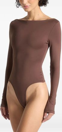 Manière De Voir Body Éva con scollo a barca - Marrone