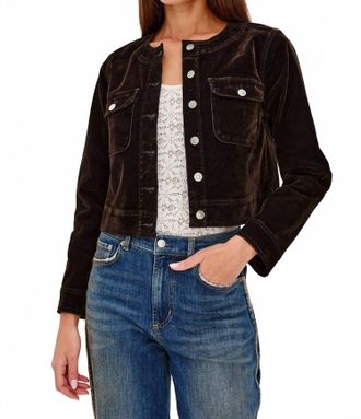 Rails Capistrano Denim Jacket In Chocolate Flocking