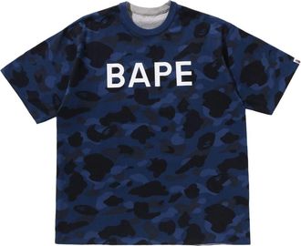 A Bathing Ape Color Camo Reversible T-Shirt Navy 1M30-109-008-NAVY