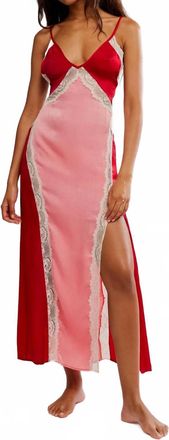 Free People Some Kind Of Love Maxi Slips In Sweetie Pink