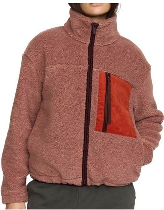 Selfhood Pocket Teddy Fleecejacke f&uuml;r Damen | braun