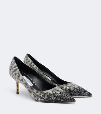 Jimmy Choo London Salones Love espigados adornados