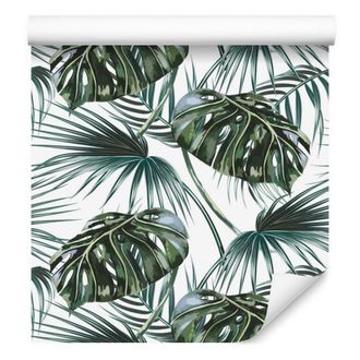 OEM Carta Da Parati Con Foglie Di Palma E Monstera Per Soggiorno E Camera Da Letto, 50x1000 Cm