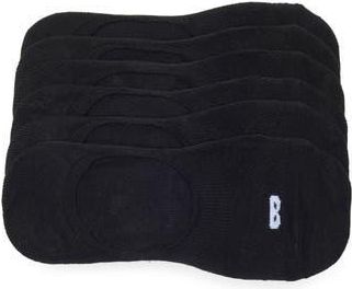Pair of Thieves 4-Way Perforated 6-Pack No-Show Socks in Black White at Nordstrom Rack