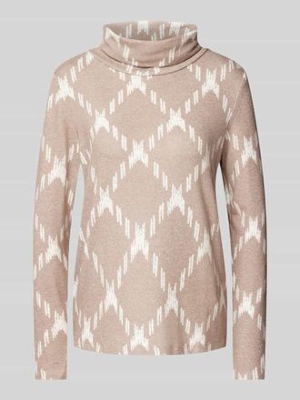 Street One Longsleeve mit Rollkragenpullover in Beige, Gr&ouml;&szlig;e 38