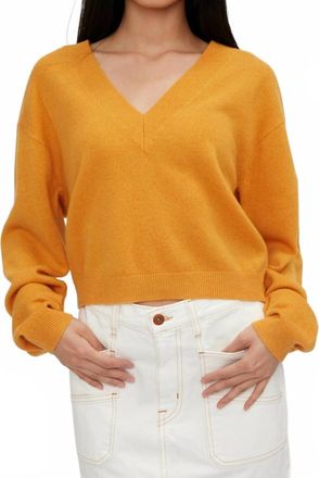 Rta Alba Cropped Sweater In Honey