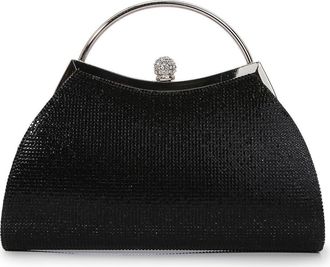 Berness Rhinestone Top Handle Bag in Black at Nordstrom Rack