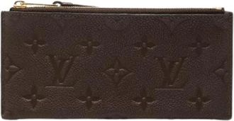 Louis Vuitton Pre-owned Felicie Zippered Insert - Dames - Vintage Accessoires - Bruin - ONE Size - Leer - Vintage