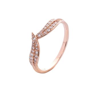 Pandora Sparkling Leaves Ring - female - Pandora - Rings - Pink - 52 MM - Accessories