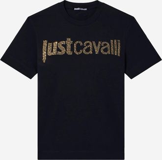 Just Cavalli Baumwoll-T-Shirt mit Logo