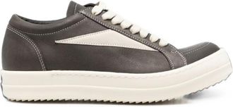 Rick Owens Black Leather Sneakers