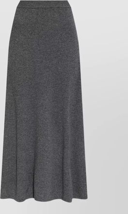 Lisa Yang cashmere ribbed a-line midi skirt