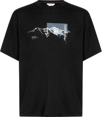 Icebreaker Merino 150 Tech Lite S/S Tee Pure Altitude Merinoshirt f&uuml;r Herren | schwarz