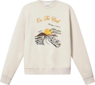 Isabel Marant Mikoy Sweatshirt - Heren - Sweatshirts - Beige - L - Katoen - Hoodies & sweatvesten