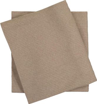 Sofiacashmere Shaker Knit Cashmere Throw Blanket in Beige at Nordstrom