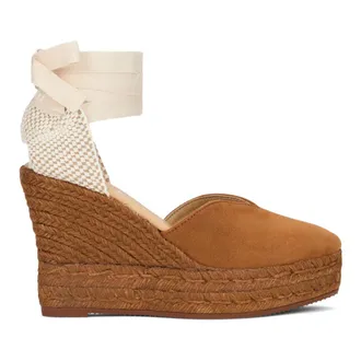 Maneb&igrave; Wedges, female, Brown, Size: 9 US Hamptons Wedge Sandal