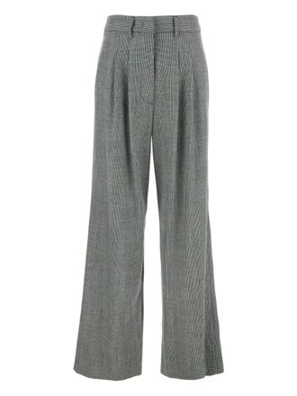 Pantaloni Torino pleated check trousers - Grey